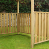 Natural wooden garden fence for backyard privacy and aesthetic enhancement, ideal for landscape fencing projects.