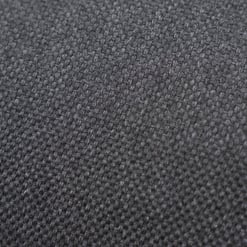 Durable dark gray woven outdoor fabric suitable for patio furniture and garden cushions.