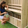 Keuren Wood Garden Storage Shed, DIY outdoor garden storage, backyard organization, easy assembly, durable timber design, ideal for gardening tools and equipment.