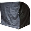 Heavy-duty outdoor grill cover for protection against weather elements, made from durable, waterproof material, ideal for BBQ grills and garden furniture.