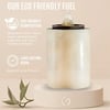ECO-friendly candle made from 100% natural, vegan, biodegradable vegetable wax, offers long-lasting burn up to 8 hours, perfect for sustainable home decor and eco-conscious living.