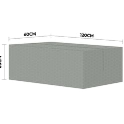 Polycarbonate garden shed with dimensions 120cm x 60cm x 60cm, ideal for outdoor storage solutions. Weather-resistant with a hexagonal pattern design, perfect for home and garden organization.