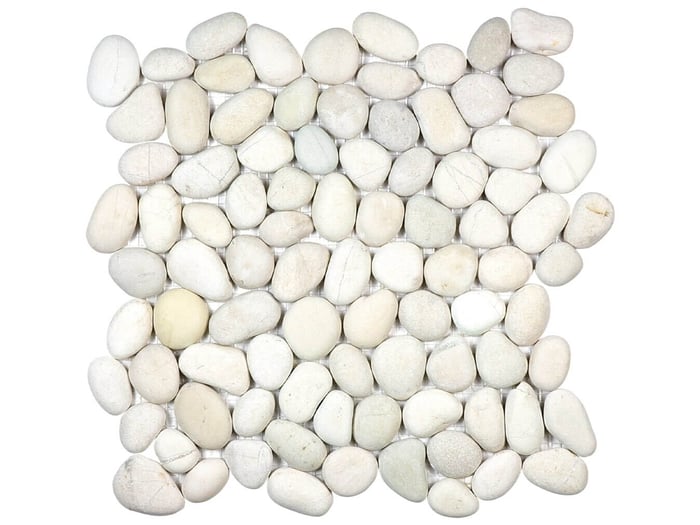 Zen Serenity Ivory Natural Pebble Mosaic Matte – Anatolia Tile SQUAREFOOT FLOORING - MISSISSAUGA - TORONTO - BRAMPTON