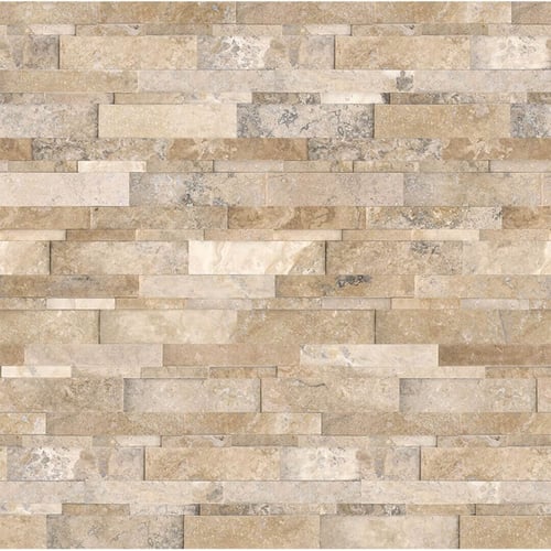 6×24 Picasso Travertine Honed Cubics Ledgerstone 73-361 SQUAREFOOT FLOORING - MISSISSAUGA - TORONTO - BRAMPTON