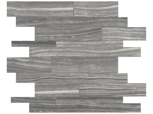 Eramosa Carbon Porcelain Random Strip Mosaic Matte – Anatolia Tile SQUAREFOOT FLOORING - MISSISSAUGA - TORONTO - BRAMPTON