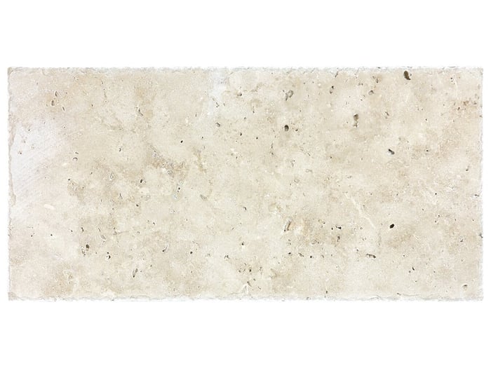 Ivory Travertine 8 x 16 in / 20.1 x 40.6 cm Chiseled & Brushed Natural Stone – Anatolia Tile SQUAREFOOT FLOORING - MISSISSAUGA - TORONTO - BRAMPTON