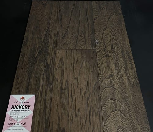 Grey Stone Falcon Floors Hickory Engineered Hardwood Flooring SQUAREFOOT FLOORING - MISSISSAUGA - TORONTO - BRAMPTON