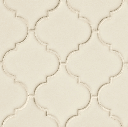 ANTIQUE WHITE ARABESQUE 8MM Ceramic Mosaics SQUAREFOOT FLOORING - MISSISSAUGA - TORONTO - BRAMPTON