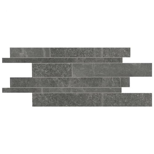 12”x24” Groove Mos. Listelli Sfalsati Mistique Black Nat. SQUAREFOOT FLOORING - MISSISSAUGA - TORONTO - BRAMPTON
