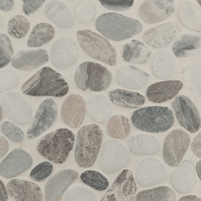 PUEBLA GREIGE PEBBLE Marble Mosaics SQUAREFOOT FLOORING - MISSISSAUGA - TORONTO - BRAMPTON