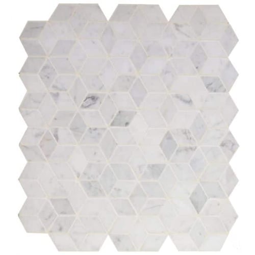 1 3/4” Bianco Carrara Blossom Polished SQUAREFOOT FLOORING - MISSISSAUGA - TORONTO - BRAMPTON