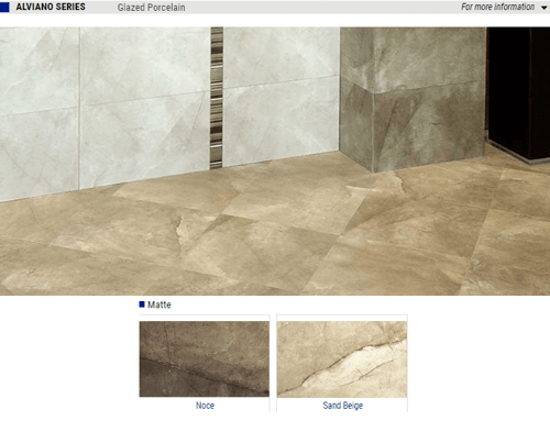 Alviano Matte Glazed Porcelain Tile – Color: Noce, Sand Beige – Size: 13×13 12×24 SQUAREFOOT FLOORING - MISSISSAUGA - TORONTO - BRAMPTON