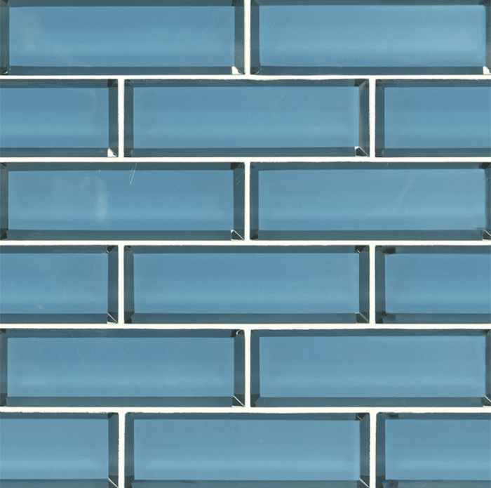 HAIKU SAPPHIRE BEVELED SUBWAY 2X6X8MM Glass Mosaics SQUAREFOOT FLOORING - MISSISSAUGA - TORONTO - BRAMPTON