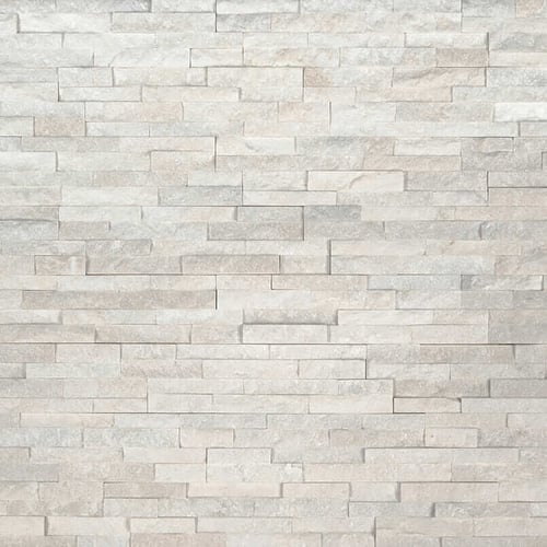 Arctic White Mini Stacked Stone Panels Ledgerstone SQUAREFOOT FLOORING - MISSISSAUGA - TORONTO - BRAMPTON