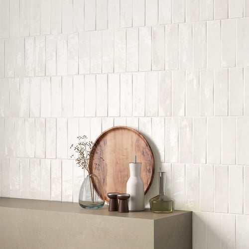 Vita White Gloss 2" x 6" - Ceramic - Neshada Tile & Stone