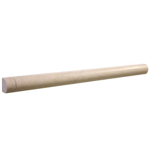 3/4”x12” Collection Crema Marfil Pencil Molding Honed SQUAREFOOT FLOORING - MISSISSAUGA - TORONTO - BRAMPTON