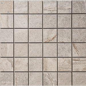 Aspen Silver Grey Square Porcelain Mosaic Sapphirus Stone & Tile SQUAREFOOT FLOORING - MISSISSAUGA - TORONTO - BRAMPTON