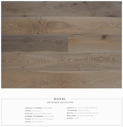 Duval Pravada Artistique Collection European Oak Engineered Hardwood Floors SQUAREFOOT FLOORING - MISSISSAUGA - TORONTO - BRAMPTON