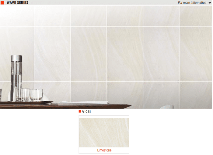 Wave Series Gloss Ceramic Wall Tiles – Color: Limestone – Size: 8 x 12 SQUAREFOOT FLOORING - MISSISSAUGA - TORONTO - BRAMPTON