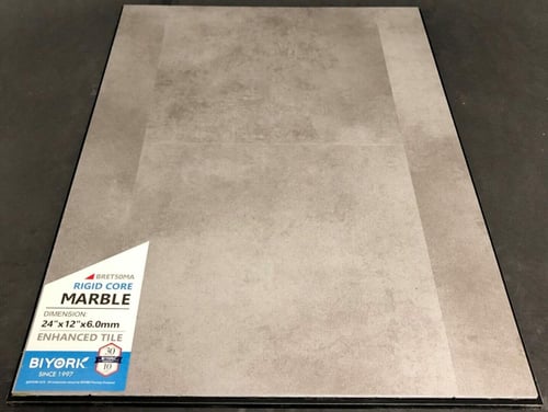 Marble Biyork 6mm SPC Vinyl Tile Flooring Rigid Core – Enhanced Tile SQUAREFOOT FLOORING - MISSISSAUGA - TORONTO - BRAMPTON