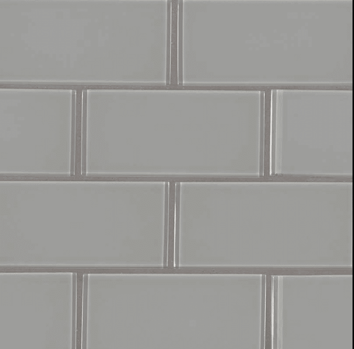 OYSTER GRAY TILE 3X6X8MM Glass Mosaics SQUAREFOOT FLOORING - MISSISSAUGA - TORONTO - BRAMPTON