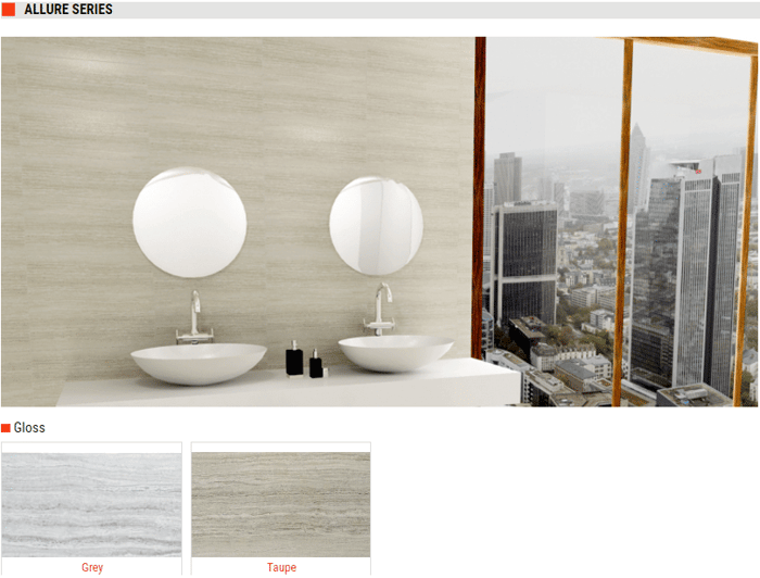 Allure Series Gloss Ceramic Tiles – Colors: Grey and Taupe – Size: 8×20 SQUAREFOOT FLOORING - MISSISSAUGA - TORONTO - BRAMPTON