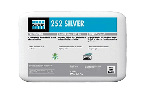 Laticrete 252 Silver Thin-set Mortar – 50 lb bag (White) SQUAREFOOT FLOORING - MISSISSAUGA - TORONTO - BRAMPTON