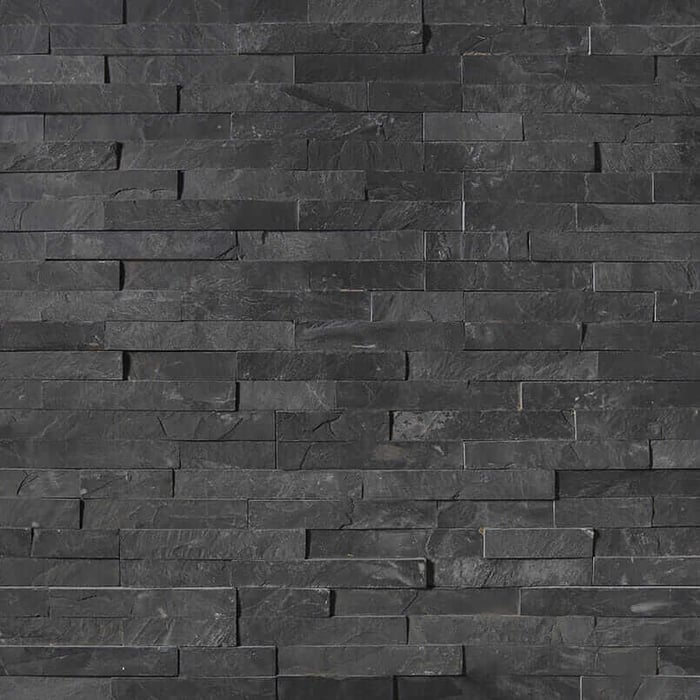 Premium Black Stacked Stone Panels Ledgerstone SQUAREFOOT FLOORING - MISSISSAUGA - TORONTO - BRAMPTON