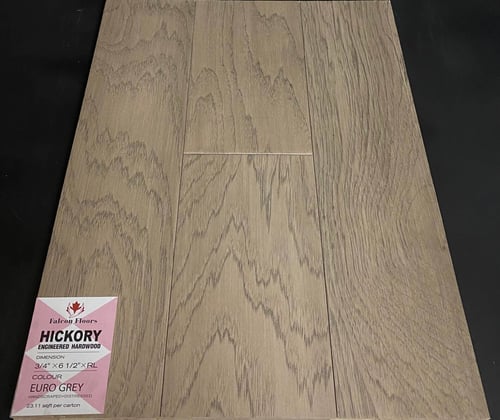 Euro Grey Falcon Floors Hickory Engineered Hardwood Flooring SQUAREFOOT FLOORING - MISSISSAUGA - TORONTO - BRAMPTON