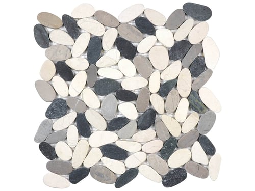 Zen Tranquil Cool Blend Flat Pebble Mosaic Matte – Anatolia Tile SQUAREFOOT FLOORING - MISSISSAUGA - TORONTO - BRAMPTON
