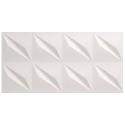 16”x32” 3D Wall Design Flash White Matt SQUAREFOOT FLOORING - MISSISSAUGA - TORONTO - BRAMPTON