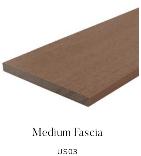 US03 NewTechWood Decking Fascia Finishers - All colors available to match UH02 Decking Board