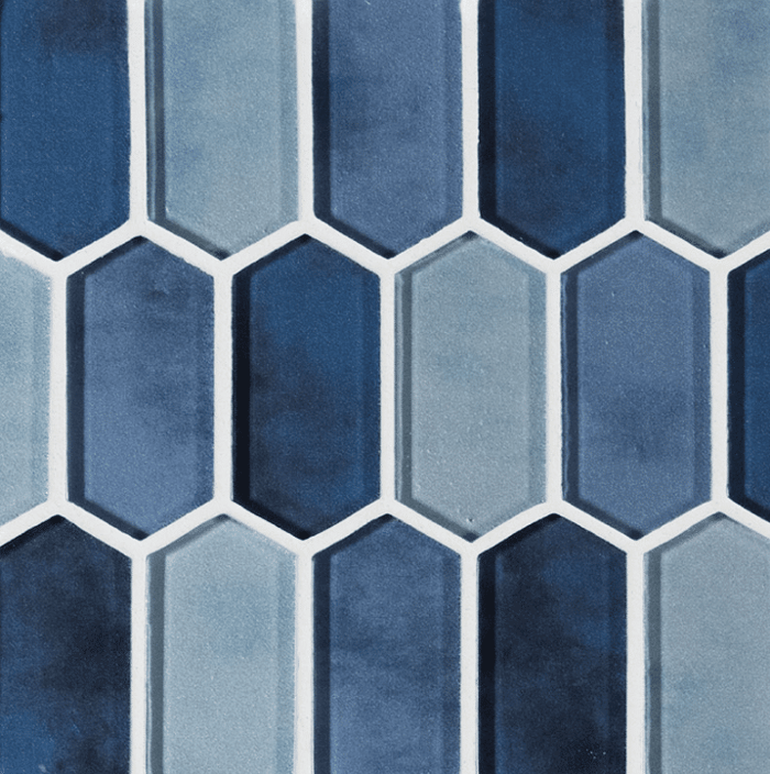 BOATHOUSE BLUE PICKET 8MM Glass Mosaics SQUAREFOOT FLOORING - MISSISSAUGA - TORONTO - BRAMPTON