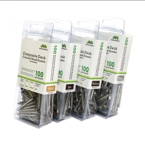 UH02 NewTechWood Colored Screws - Available to match Decking Boards