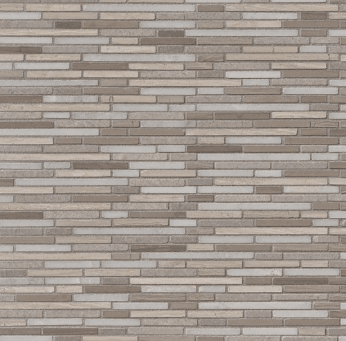 ARCTIC STORM BAMBOO PATTERN Marble Mosaics SQUAREFOOT FLOORING - MISSISSAUGA - TORONTO - BRAMPTON