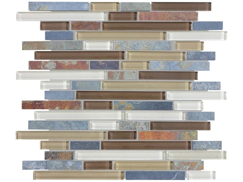 Amber Tea Linear Blend Mosaic – Anatolia Tile SQUAREFOOT FLOORING - MISSISSAUGA - TORONTO - BRAMPTON