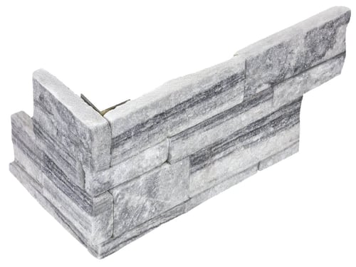 Ledgerstone Nordic Crystal 6 x 18 in / 15 x 45 cm Assembled Corner – Anatolia Tile SQUAREFOOT FLOORING - MISSISSAUGA - TORONTO - BRAMPTON