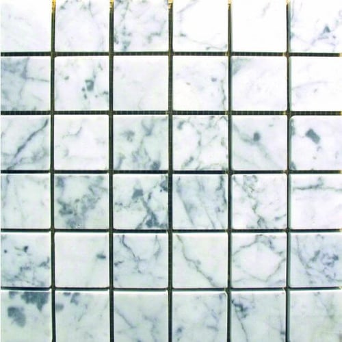 2”x2” Collection Bianco Carrara Square L Polished SQUAREFOOT FLOORING - MISSISSAUGA - TORONTO - BRAMPTON