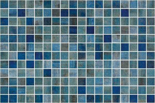 Urban Zebra Forest Blue Vanguard Glass Tile