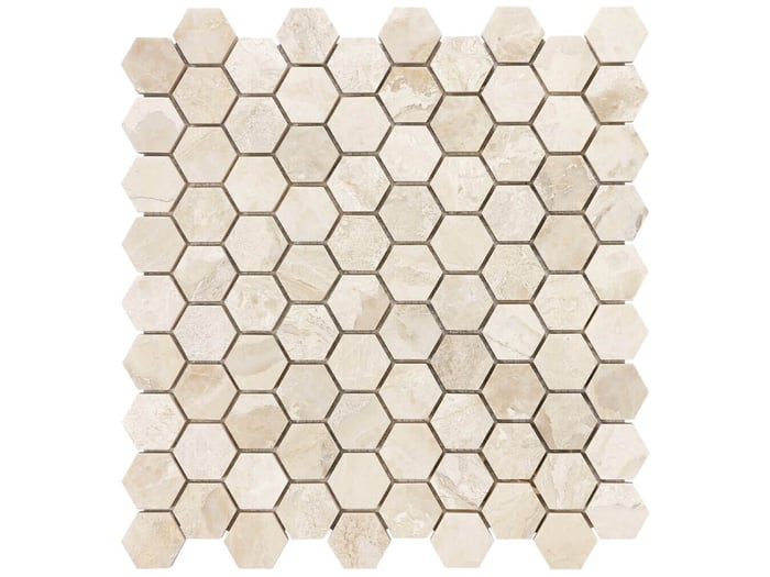 Impero Reale 1.25 In / 3.2 Cm Hexagon Mosaic Polished / Honed Marble – Anatolia Tile SQUAREFOOT FLOORING - MISSISSAUGA - TORONTO - BRAMPTON