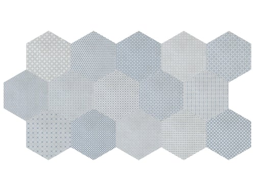 Denim Porcelain 8.5 In / 21.6 Cm Hexagon Blend Pressed Matte – Anatolia Tile SQUAREFOOT FLOORING - MISSISSAUGA - TORONTO - BRAMPTON