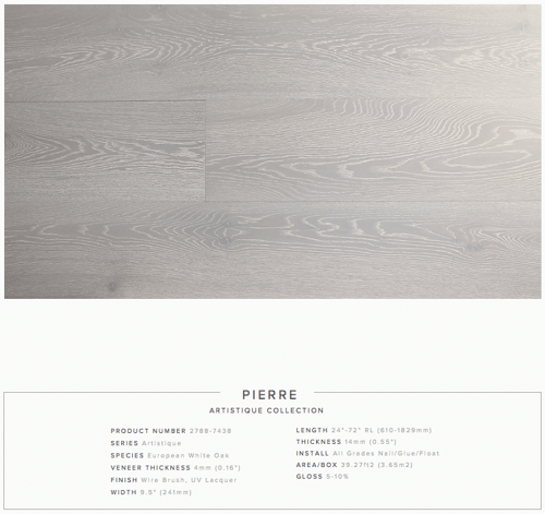 Pierre Pravada Artistique Collection European Oak Engineered Hardwood Floors SQUAREFOOT FLOORING - MISSISSAUGA - TORONTO - BRAMPTON