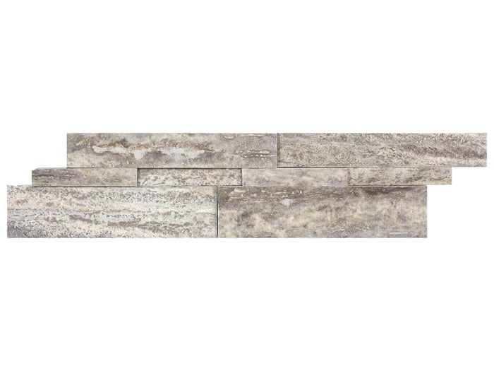 Silver Ash Travertine 6 x 24 in / 15 x 60 cm Cubics Panel Honed Natural Stone – Anatolia Tile SQUAREFOOT FLOORING - MISSISSAUGA - TORONTO - BRAMPTON