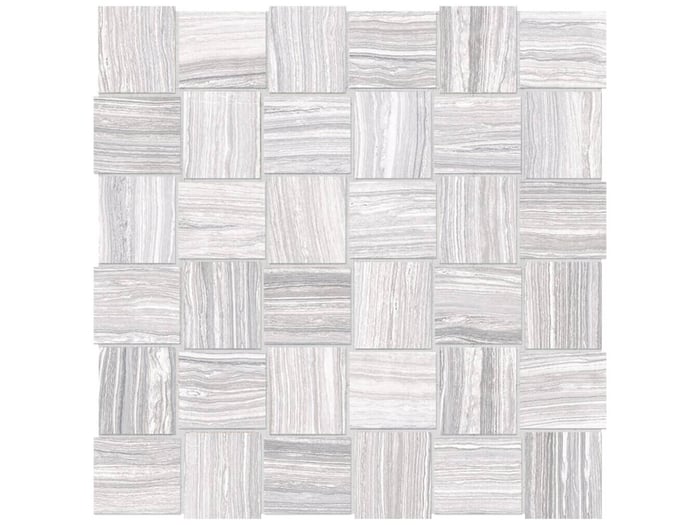 Eramosa Ice Porcelain 2 x 2 in / 5 x 5 cm Basketweave Mosaic Matte – Anatolia Tile SQUAREFOOT FLOORING - MISSISSAUGA - TORONTO - BRAMPTON