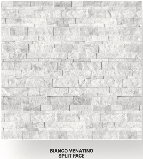 6×24 Bianco Venatino Marble Split Face Ledgerstone 72-607 SQUAREFOOT FLOORING - MISSISSAUGA - TORONTO - BRAMPTON