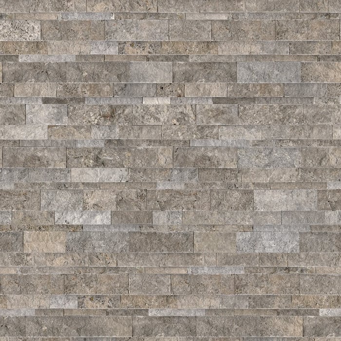 6×24 Silver Ash Veincut Travertine Honed Cubics Ledgerstone 73-362 SQUAREFOOT FLOORING - MISSISSAUGA - TORONTO - BRAMPTON