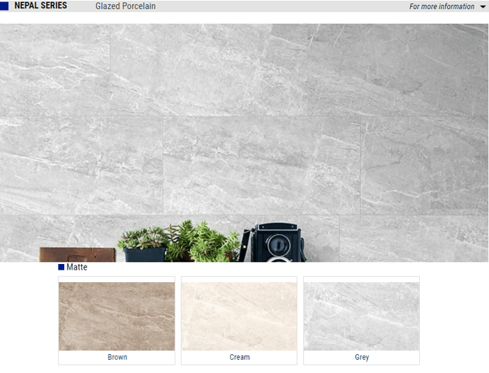 Nepal Series Matte Glazed Porcelain Tile – Color: Brown, Cream, Grey – Size: 12×24, 1818 SQUAREFOOT FLOORING - MISSISSAUGA - TORONTO - BRAMPTON