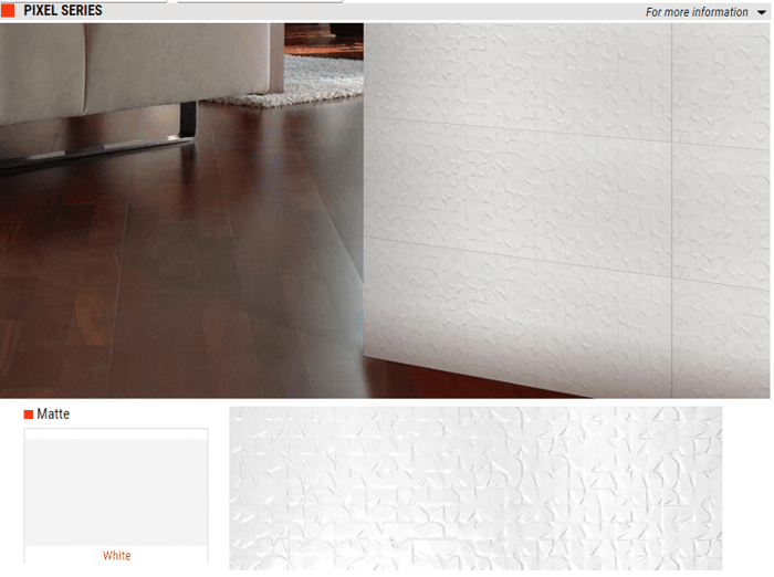 Pixel Series Matte Ceramic Wall Tiles – Color: White – Size: 10 x 30 SQUAREFOOT FLOORING - MISSISSAUGA - TORONTO - BRAMPTON