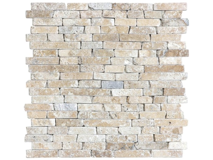 Picasso Random Strip Mosaic Tumbled Natural Stone – Anatolia Tile SQUAREFOOT FLOORING - MISSISSAUGA - TORONTO - BRAMPTON
