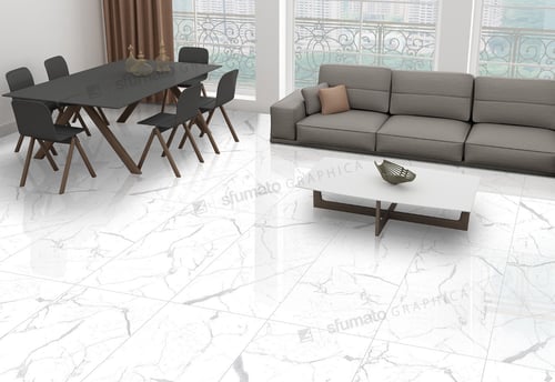 Statuario Pearl Neshada Polished Porcelain Tile 12x24 24x24 24x48 32x64